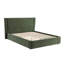 Lit double en chenille vert foncé Cheryl (aucun outil requis)-744043273