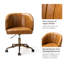 Chaise de travail en cuir Shelburne-1331476881