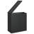 Water Resistant Poly Rattan Deck Box in Black