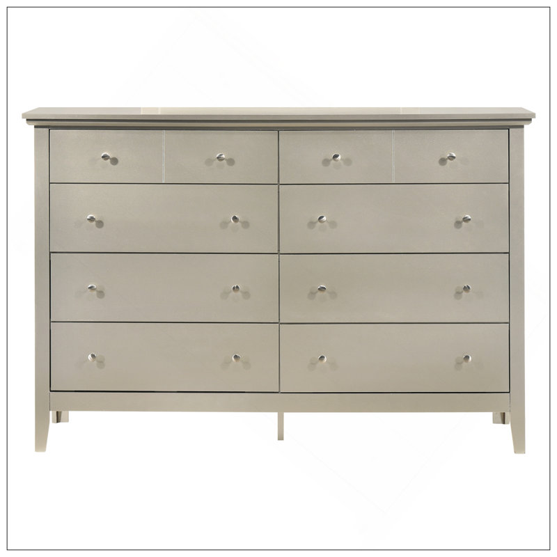 Commode Hammond, champagne argenté