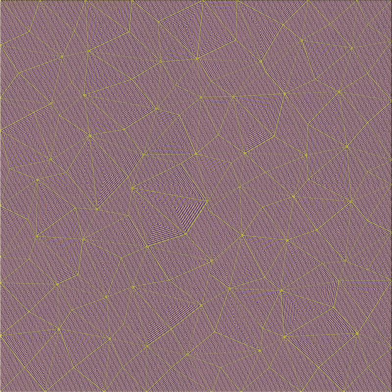 Tapis décoratif pourpre Sarris, Carré 3 pi