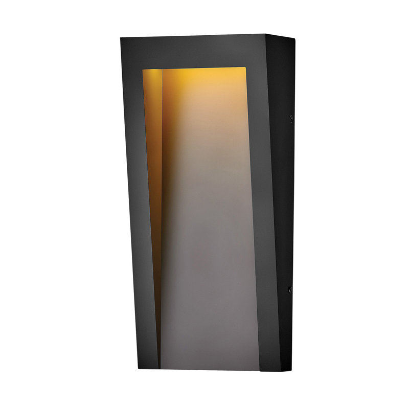 Taper LED Outdoor Flush Mount, Black