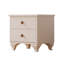 Table de chevet élégante, blanc mat, 17,7 po x 17,7 po x 15,7 po | Panneau de particules 100% mélamine de qualité E1, épaisseur: 0,6 pouce | Assemblage facile avec le système Minifix | Parfait pour les chambres à coucher traditionnelles et les espa
