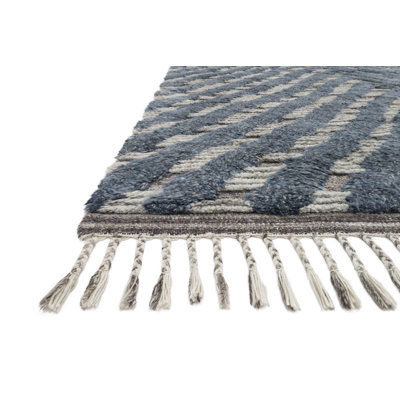 Benjamin Handmade Blue/Pewter Rug