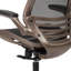 Mid-Back Transparent Mesh Executive Swivel Office Chair with Flip-Up Arms