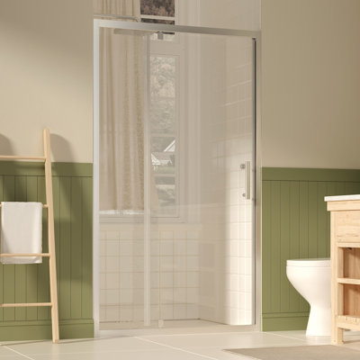 41-43-inch Brushed Nickel Pivot Shower Door