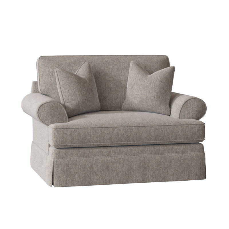 Brookner Upholstered Armchair, Drusky Twig Sustain® Basketweave