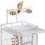 156cm Steel Play Top Floor Bird Cage with Wheels-1444094856