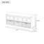 Banc de rangement en bois avec 3 tiroirs et 3 paniers Homes Collection-354288103
