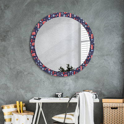 Huldar Glass Flat Wall Mirror