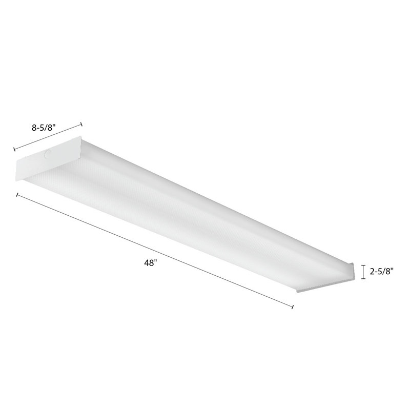 Plafonnier encastré à del rectangulaire simple 8,62 po 1 lumière
