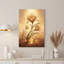 «Golden Lilies Growing From Cracked Earth with Glowing Light», art mural sur toile-133549225
