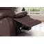Causeuse inclinable en cuir 59,8 po Avshalom-907905417