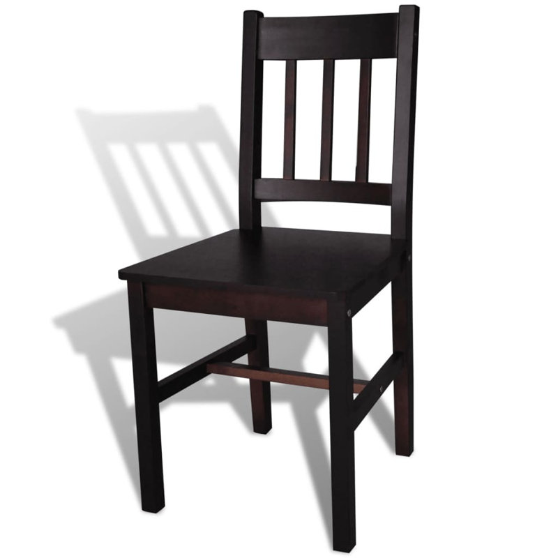 44.5cm H Side Chair, Dark brown, 4