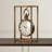 Canete Traditional Analog Quartz movement / Crystal Clock in Brass