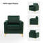 Fauteuil club en velours Gillette-107593885
