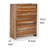 Donni Tall Dresser Chest, 5 Drawer, Brown Sheesham Wood, 51 Inch