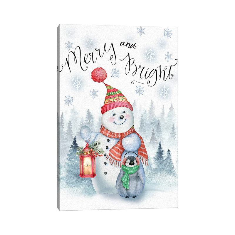 Merry and Bright - Wall Art Print - Wrapped Canvas