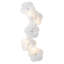 Luminaire de meuble-lavabo moderne avec abat-jour en verre Autry, applique murale en métal blanc mat pour le couloir du salon, base G9-1511731282