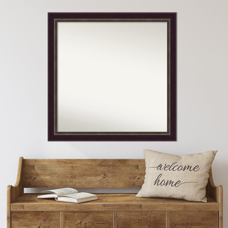 Roree Solid Wood Frame Mirror, 32.25" x 32.25"