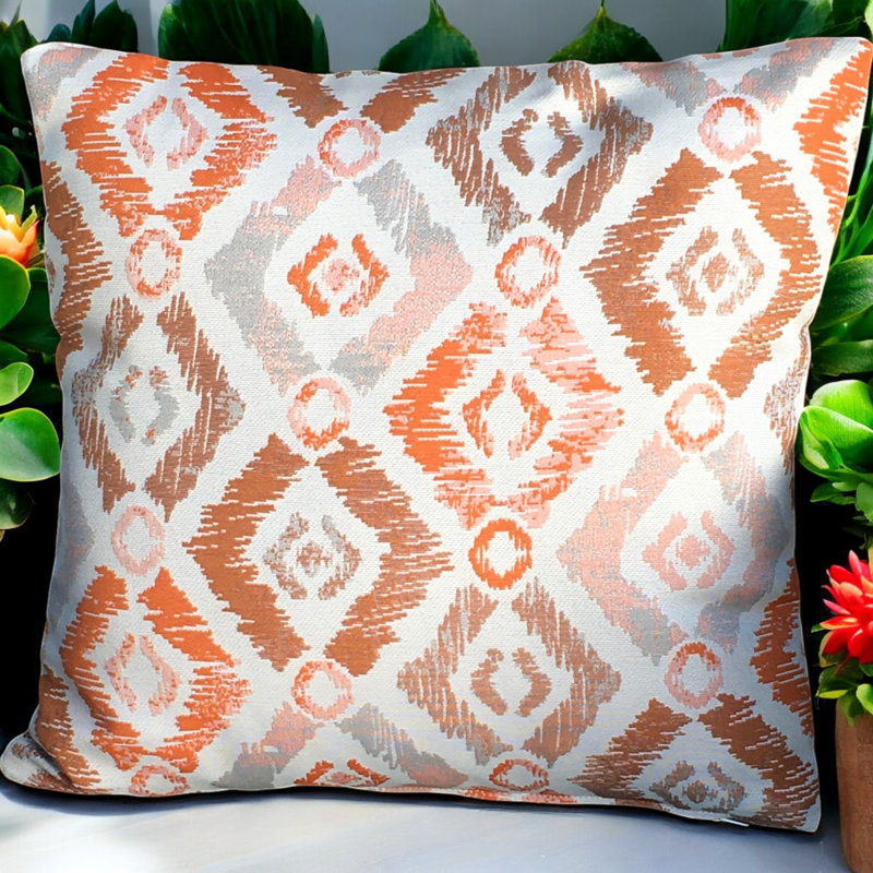 patterned Scatter Cushion - Pack of 2, Orange