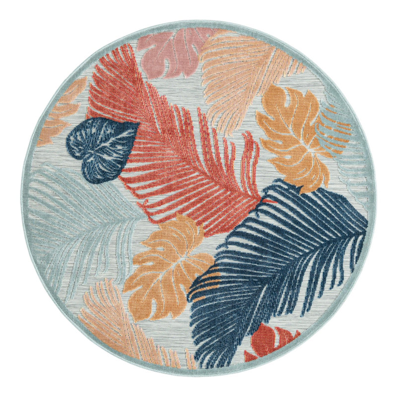 Tapis Fisan Island Wygant, Rond 4 pi 5 po