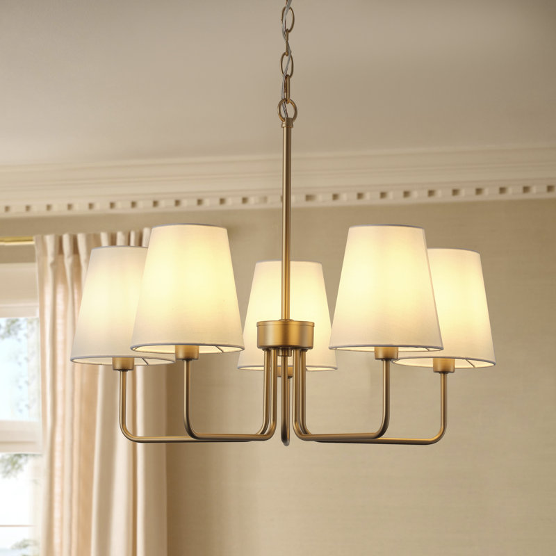 Luminaire suspendu réglable en fer 5 lumières