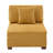 Milbrey Upholstered Orange Corduroy Armless Accent Chair with Pillow Back and Solid Wood Legs-574672837-595439994
