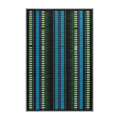 Washable Digital Equalizer Graphics Music Area Rug