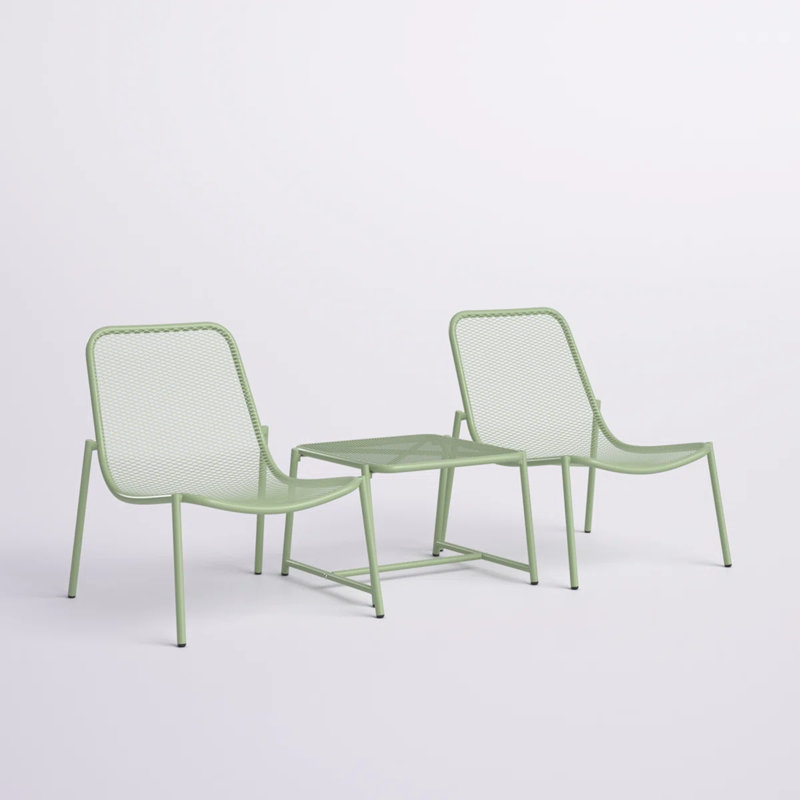 3 Piece Seating Group, Matte Green