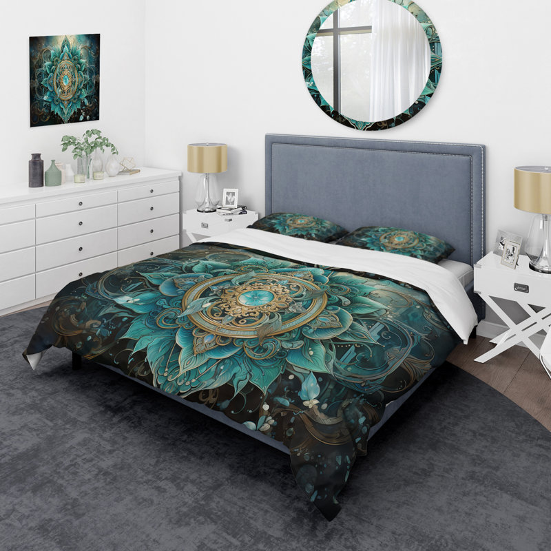 Ensemble de housse de couette en microfibre / polyester Hinduisim Sacred Om
