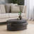 MODERNESQUE ROTATING COFFEE TABLE-Matte Black