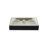 Claire 24 Ceramic Console Sink Matte Black Basin Brushed Gold Legs-2024741596-2074287827