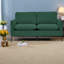 Causeuse moderne compacte en similicuir confortable pour la maison