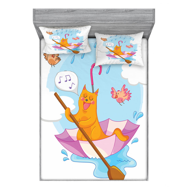 Microfiber Sheet Set, Full Sheet Set with Fitted Sheet