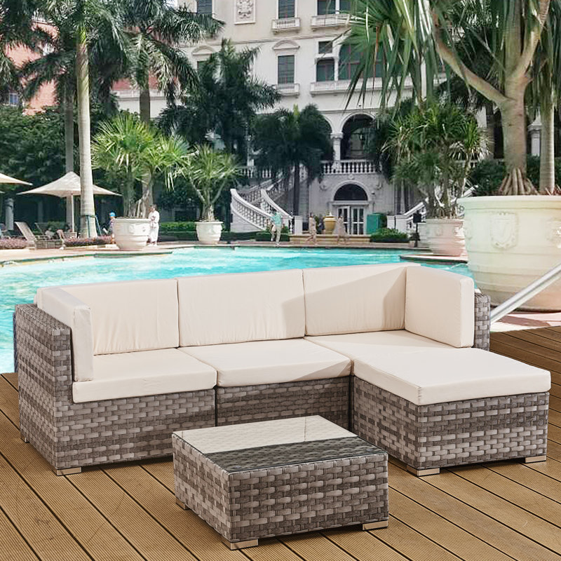 Cariya Seating Group with Cushions, Grey