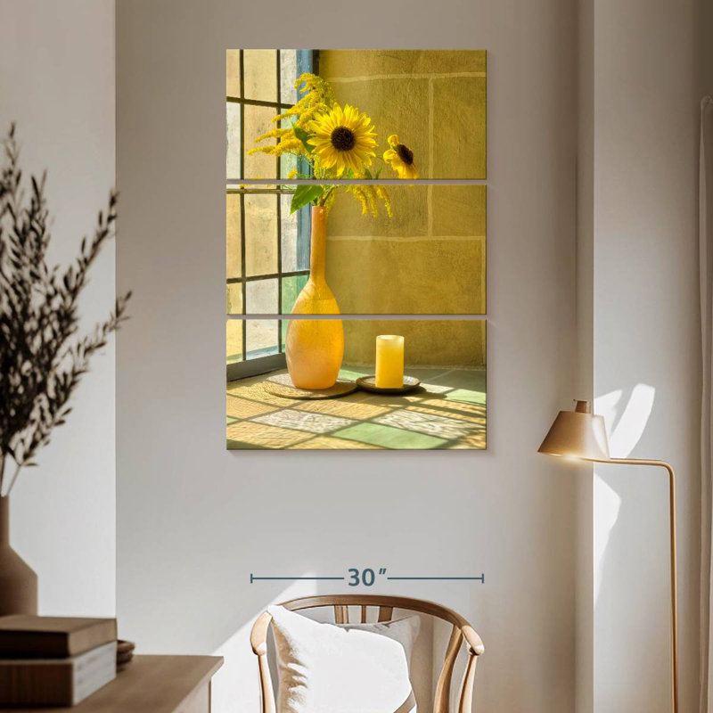 Harnek Sunflower Window, 65" H x 42" W