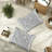 Elegant King Bedding Sets, 7 Piece Polyester Pleated Tufted Bedroom Home