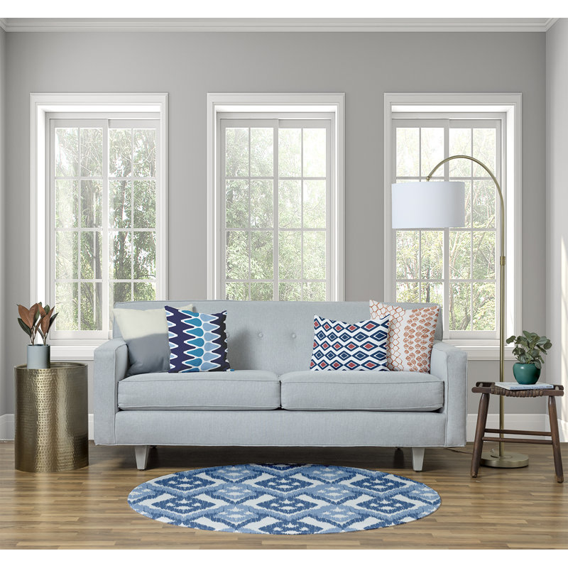 Vandenbosch Chenille Ikat Indoor Rug, Round 5'