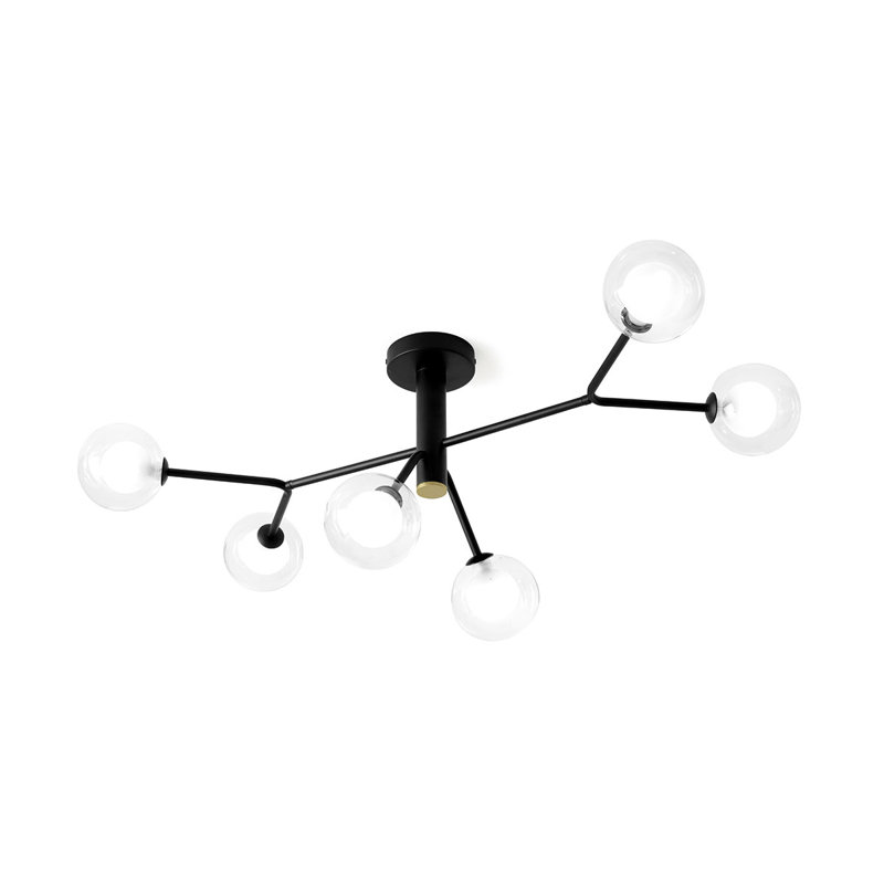 Cheryll Glass Semi Flush Mount