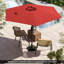 Parasol de marché d'extérieur 7,5 pi avec bouton poussoir inclinable bourgogne 7,5 pi-186632553