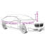 Vidaxl Half Car Cover With Hooks Silver-113052505