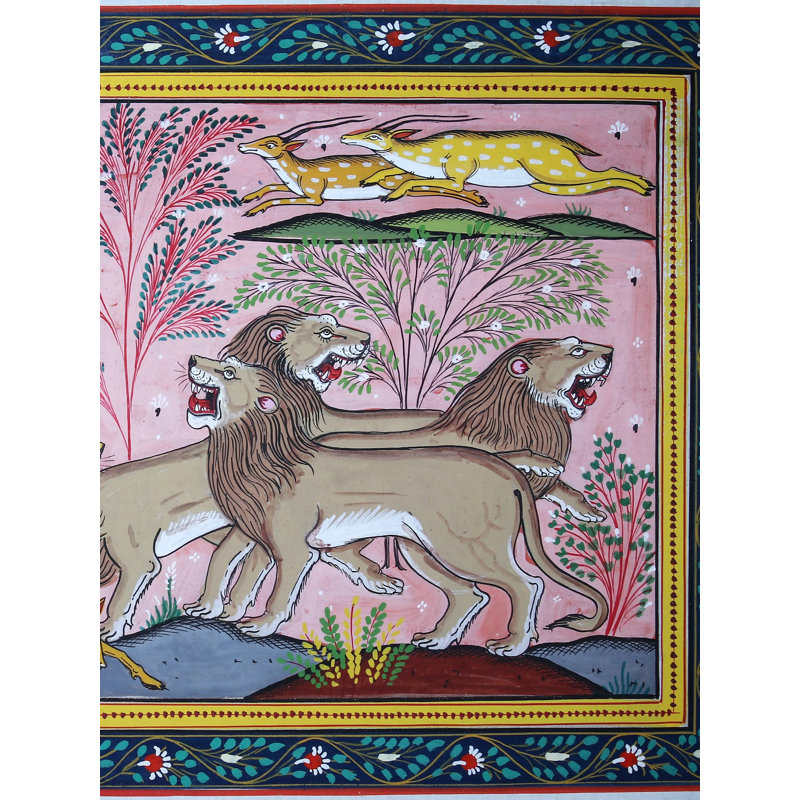Bêtes et cerfs | Paata, peinture de l'Orissa
