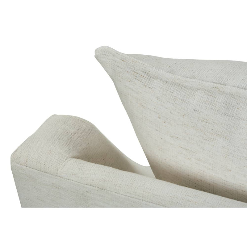 Kara Swivel Armchair, 38"H x 33"W x 39"D, Natural