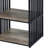 Antique Oak And Black 3-Shelf Nightstand-1137743605