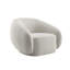 Fauteuil Isabel Beige Boucle pivotant