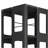 4-Tier All-Steel Rotating Bookshelf With 360° Wheels, Large Size Sturdy & Spacious Book Rack, New Style Black Bookshelf,Easy Assembly-1535063713