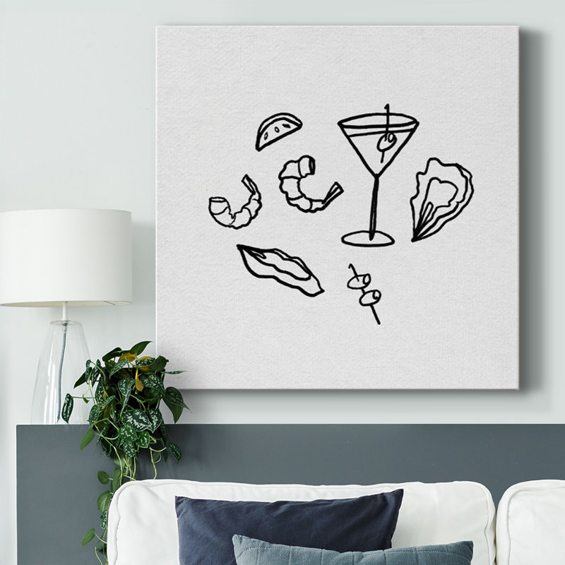 Late Lunch II-Gallery Wrapped Canvas, H 16 po x l 16 po