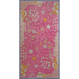 Hand Knotted Wool Area Rug in Pink