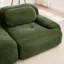 Olive modulaire avec une éponge de 32 po de hauteur, un velours côtelé respirant et une forme courbée en U ergonomique